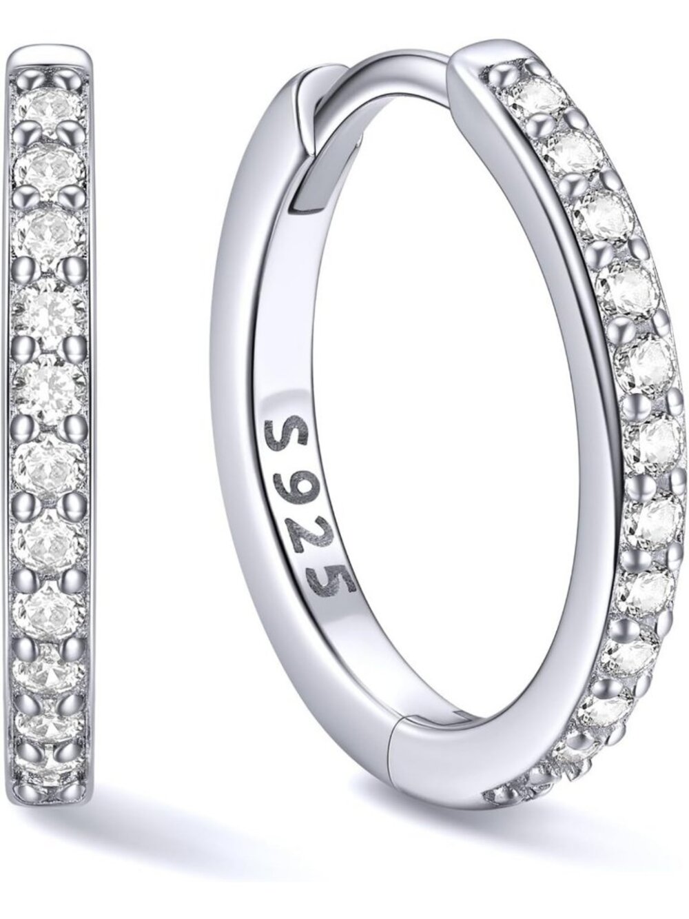 Stylish 925 Sterling Silver Small Hoop Earrings for Women, 6-20MM, Everyday